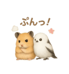 仲良し❤キンクマハムスター＆シマエナガ（個別スタンプ：20）