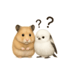 仲良し❤キンクマハムスター＆シマエナガ（個別スタンプ：36）