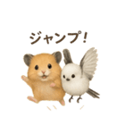 仲良し❤キンクマハムスター＆シマエナガ（個別スタンプ：38）