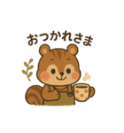 【日常会話】レトロ可愛い❤️動物達（個別スタンプ：3）