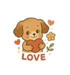 【日常会話】レトロ可愛い❤️動物達（個別スタンプ：32）