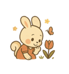 【日常会話】レトロ可愛い❤️動物達（個別スタンプ：39）