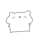 動く！なんだかゆるいシロネコ（個別スタンプ：3）