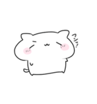 動く！なんだかゆるいシロネコ（個別スタンプ：8）