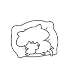 動く！なんだかゆるいシロネコ（個別スタンプ：11）