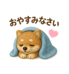 羊毛フェルト♡柴犬♡日常スタンプ（個別スタンプ：4）