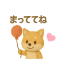 羊毛フェルト♡柴犬♡日常スタンプ（個別スタンプ：23）