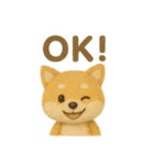 羊毛フェルト♡柴犬♡日常スタンプ（個別スタンプ：38）