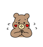 クマきちは謝ることばっか（個別スタンプ：1）