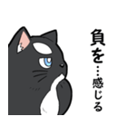 シャチ柄ネコのサカマタさん（個別スタンプ：38）
