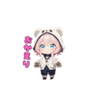 もふもふくまちゃん♡（個別スタンプ：9）
