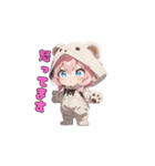 もふもふくまちゃん♡（個別スタンプ：15）