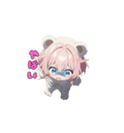 もふもふくまちゃん♡（個別スタンプ：19）