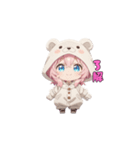 もふもふくまちゃん♡（個別スタンプ：21）