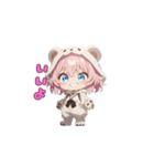 もふもふくまちゃん♡（個別スタンプ：22）