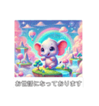 象さん#玉川上水桜並木の桜上水駅で挨拶（個別スタンプ：20）