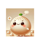 いつでも食べたい、中華まん。包包kawaii（個別スタンプ：4）