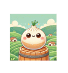 いつでも食べたい、中華まん。包包kawaii（個別スタンプ：13）