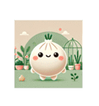 いつでも食べたい、中華まん。包包kawaii（個別スタンプ：17）