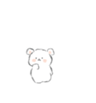 日常に潜むちっこいくまさん ゆびちゃ！（個別スタンプ：1）