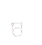 日常に潜むちっこいくまさん ゆびちゃ！（個別スタンプ：3）