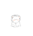 日常に潜むちっこいくまさん ゆびちゃ！（個別スタンプ：24）