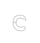 パ星の仲間たち 大文字（個別スタンプ：6）