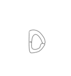 パ星の仲間たち 大文字（個別スタンプ：7）