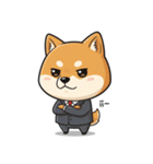 ビジネスマン犬シュウイチスタンプ（個別スタンプ：3）