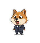 ビジネスマン犬シュウイチスタンプ（個別スタンプ：21）