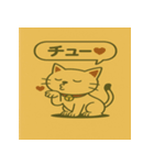 ふんわりツンデレねこパステル挨拶40（個別スタンプ：12）