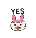うさっぴスタンプ！！オリジナル（個別スタンプ：3）