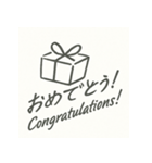 ミニマル英語スタンプ【仕事も日常も◎】（個別スタンプ：18）