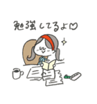 マリーちゃん、今日も勉強中♡（個別スタンプ：8）