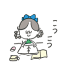 マリーちゃん、今日も勉強中♡（個別スタンプ：9）