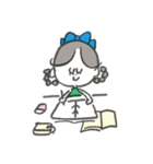 文字なし♡マリーちゃん、今日も勉強中♡（個別スタンプ：9）