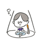 文字なし♡マリーちゃん、今日も勉強中♡（個別スタンプ：16）