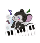 ☆クロねずくんのシンプルLife☆（個別スタンプ：3）