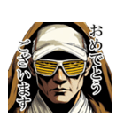 ローブ姿の男性｜毎日使える日常【敬語】（個別スタンプ：11）