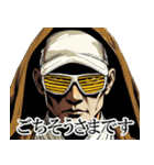 ローブ姿の男性｜毎日使える日常【敬語】（個別スタンプ：27）