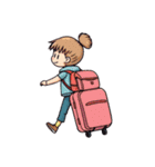 一人旅（個別スタンプ：4）