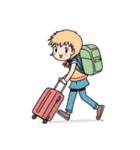 一人旅（個別スタンプ：7）