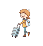 一人旅（個別スタンプ：18）