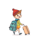 一人旅（個別スタンプ：22）