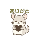 優しさ届けるチンチラちゃん（個別スタンプ：4）