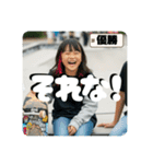 Z世代スケボー少女②（個別スタンプ：18）