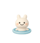ぷにうさちゃんの夏 文字無し（個別スタンプ：5）