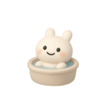 ぷにうさちゃんの夏 文字無し（個別スタンプ：8）