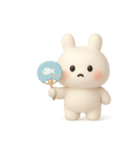ぷにうさちゃんの夏 文字無し（個別スタンプ：19）