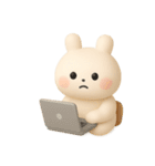ぷにうさちゃんの夏 文字無し（個別スタンプ：23）